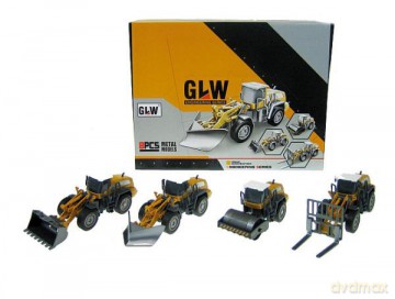 Maszyny budowlane 20 cm 4 wzory