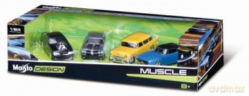 MI 11246-61 Design auta 1:64 4-pack Muscle