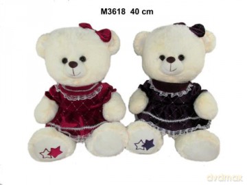 Miś w sukience 40 cm 2 wzory