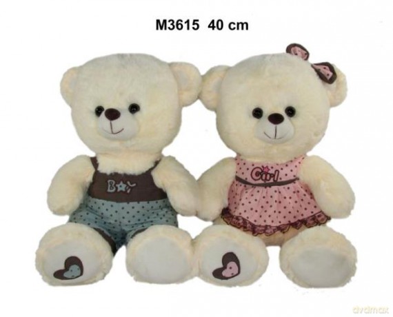 Miś w ubranku 40 cm 2 wzory