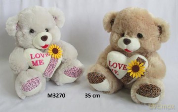 Miś z sercem 2 kol 35 cm