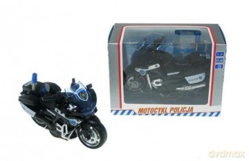 Motocykl policja 13 cm z napędem światło, dźwięk