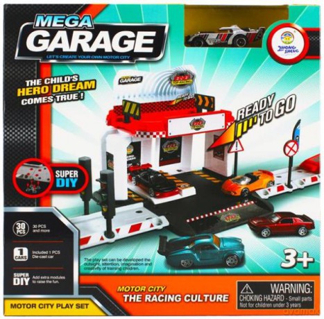 Parking + akcesoria MEGA GARAGE City 28x28x7 cm