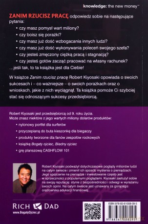 Zanim Rzucisz Pracę (broszurowa) - Robert T. Kiyosaki [KSIĄŻKA]