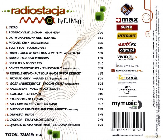 Radiostacja: Master Mix By Dj Magic [CD]