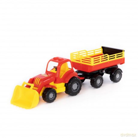 Polesie Siłacz traktor z przyczepą i łyżką w siatce