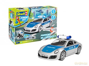Revell 00818 Auto do skręcania Porsche 911 Carrera S Polizei Junior Kit