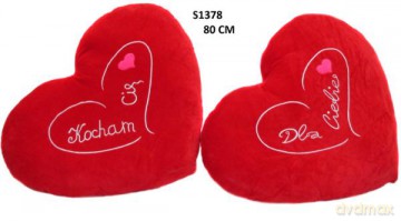 Serce 80 cm 2 wzory Kocham Cię Dla Ciebie