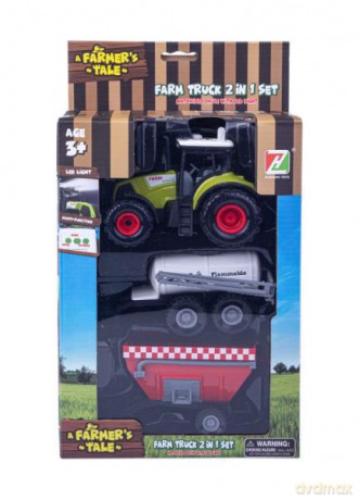Traktor + 2 przyczepy