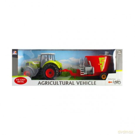 Traktor metalowy+ akcesoria