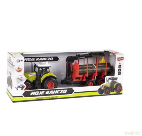 Traktor Moje Ranczo na baterie + akcesoria 39x15x11 cm