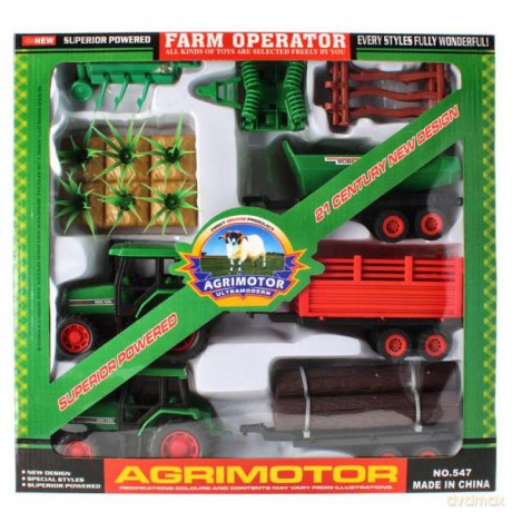 Traktor z akcesoriami