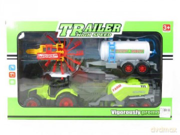 Traktor z maszynami