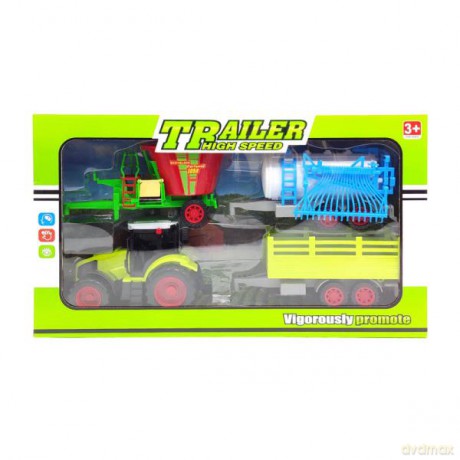 Traktor z maszynami