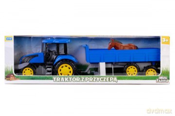 Traktor z przyczepą