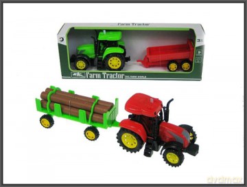 Traktor z przyczepą 30 cm światło, dźwięk 2 wzory 1601-3T/4T