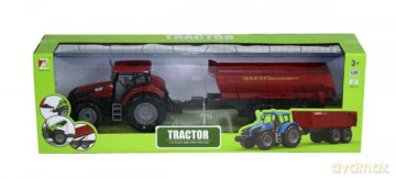 Traktor z przyczepą w pudełku