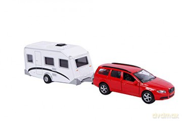 Volvo V70 camping z przyczepą metal w pudełku
