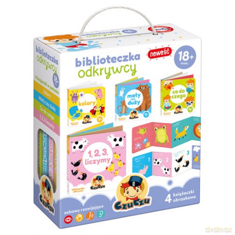 CzuCzu Biblioteczka Odkrywcy 18 mies. [KSIĄŻKA]