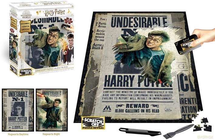 Harry Potter Magiczne puzzle-zdrapka Harry Potter poszukiwany 500 el.