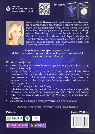 Otwieranie Kronik Akaszy - piąty element przebudzenia świadomości - J. St. Germain Maureen [KSIĄŻKA]