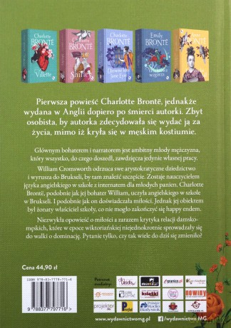 Profesor - Charlotte Brontë [KSIĄŻKA]