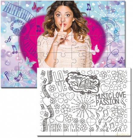 Puzzle Dwustronne Maxi Violetta 108 el.