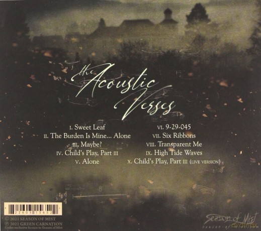 Green Carnation: The Acoustic Verses Remaster 2021 (digipack) [CD]
