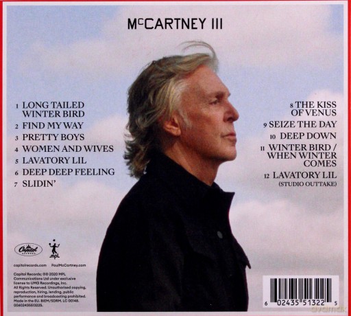 Paul McCartney: Mccartney III (Deluxe) (Red Cover Artwork) [CD]