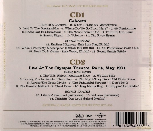 Band: Cahoots - 50th Anniversary (Super Deluxe) [2CD]