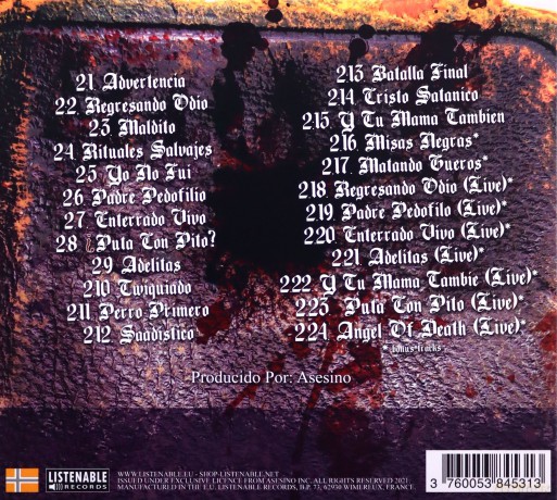 Asesino: Cristo Satanico (digipack) [CD]