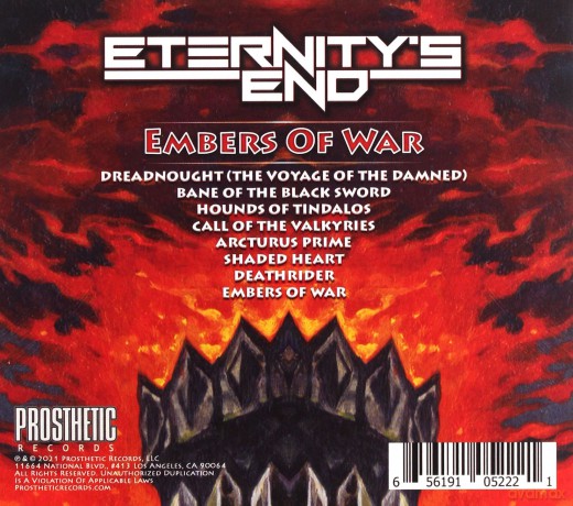 Eternitys End: Embers Of War [CD]