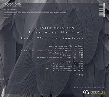 Cassandre Marfin: Messiaen: Entre Plumes Et Lumieres [CD]
