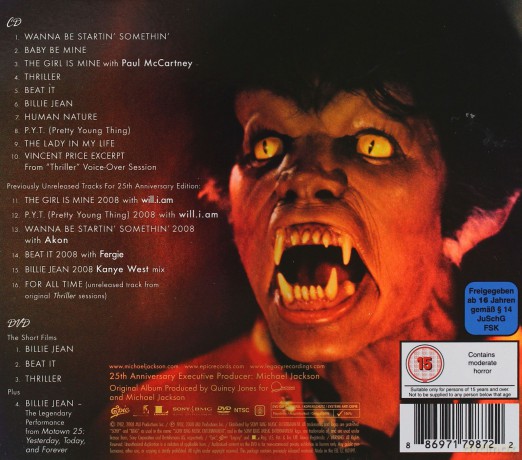 Michael Jackson: Thriller 25th Anniversary Edition (Zombie Cover) [CD]+[DVD]