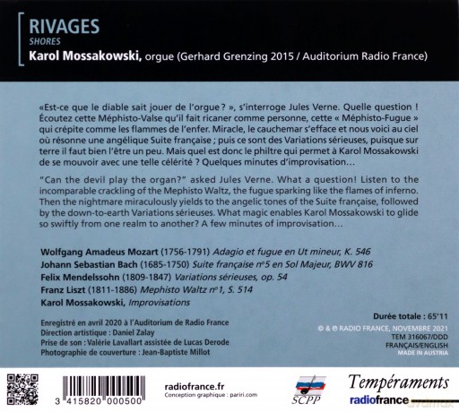 Karol Mossakowski: Rivages [CD]