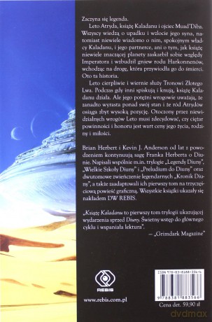 Diuna. Książę Kaladanu - Brian Herbert, J. Anderson Kevin [KSIĄŻKA]