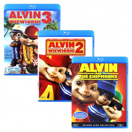 Alvin i wiewiórki 1-3 Pakiet [3xBlu-Ray]