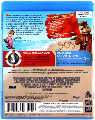 Alvin i wiewiórki 1-3 Pakiet [3xBlu-Ray]