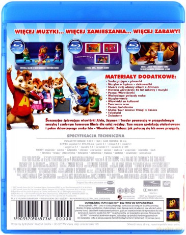 Alvin i wiewiórki 1-3 Pakiet [3xBlu-Ray]