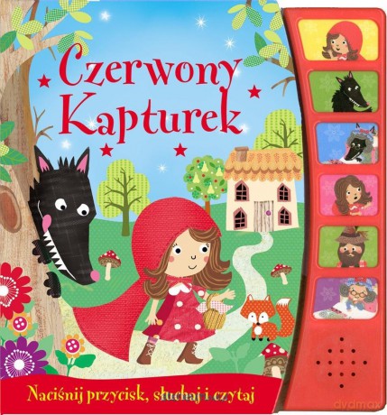 Czerwony Kapturek. Naciśnij przycisk [KSIĄŻKA]