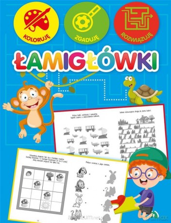Łamigłówki. Koloruję, zgaduję, rozwiązuję [KSIĄŻKA]