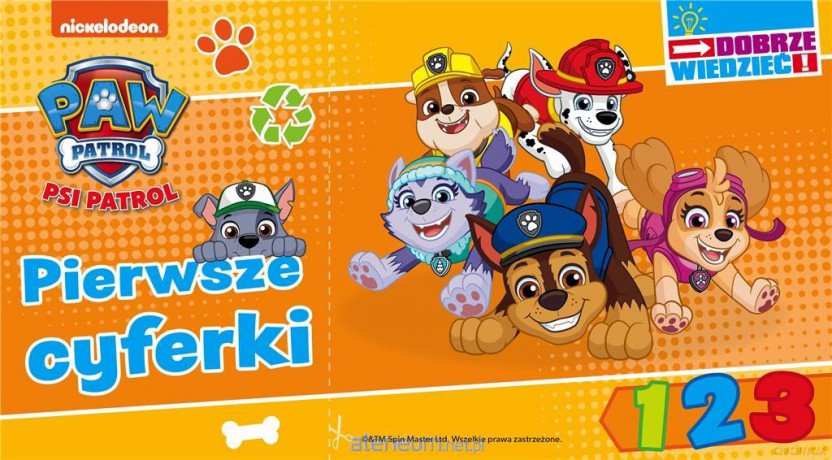 Psi Patrol. Dobrze wiedzieć. Pierwsze cyferki [KSIĄŻKA]