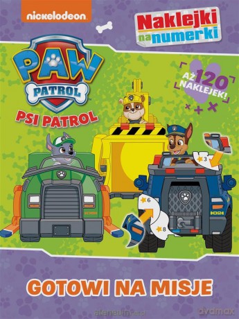 Psi Patrol. Naklejki na numerki Gotowi na misje [KSIĄŻKA]