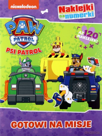 Psi Patrol. Naklejki na numerki Gotowi na misje [KSIĄŻKA]