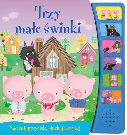Trzy małe świnki. Naciśnij przycisk [KSIĄŻKA]