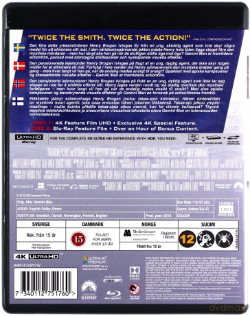 Gemini Man (Bliźniak) [Blu-Ray 4K]+[Blu-Ray]
