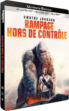 Rampage (Rampage: Dzika furia) (steelbook) [Blu-Ray 4K]+[Blu-Ray 3D]+[Blu-Ray]