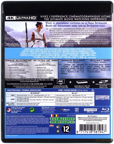 Star Wars: Episode IX - The Rise of Skywalker (Gwiezdne wojny: Skywalker. Odrodzenie) [Blu-Ray 4K]+[Blu-Ray]