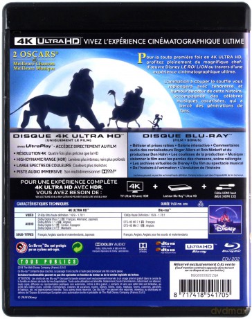 The Lion King (Król Lew) (Disney) [Blu-Ray 4K]+[Blu-Ray]