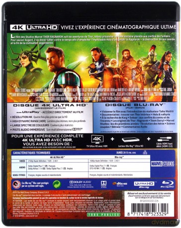 Thor: Ragnarok [Blu-Ray 4K]+[Blu-Ray]